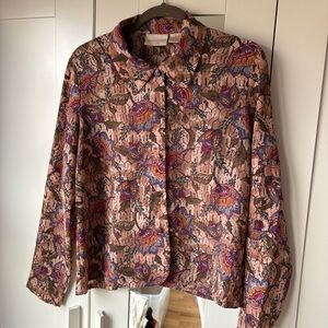 Vintage Christie & Jill button up top